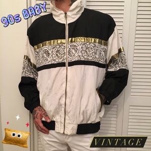 90s Vintage Forelli Bomber Windbreaker Jacket